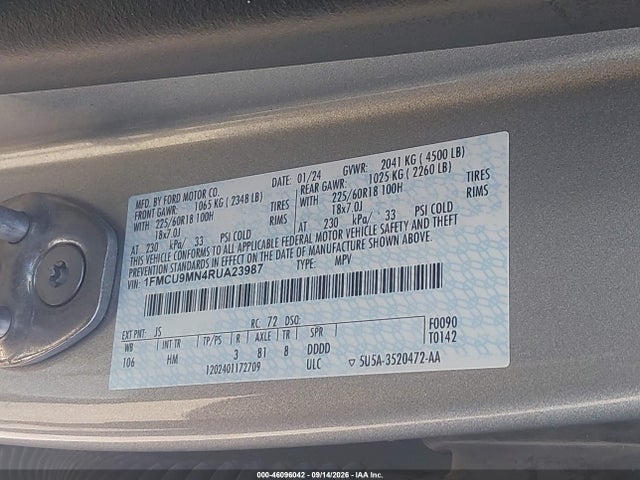2024 FORD ESCAPE ST-LINE 9