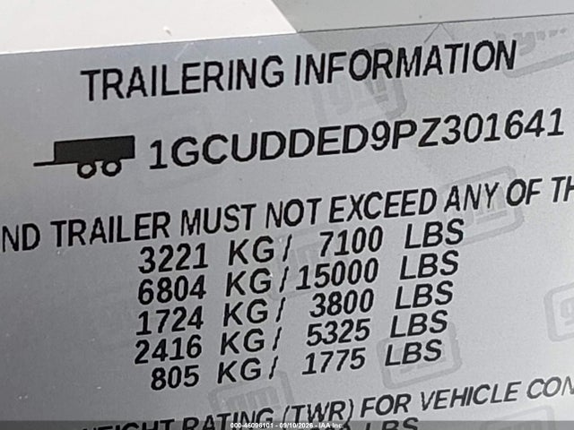 2023 CHEVROLET SILVERADO 1500 4WD STANDARD BED LT 9