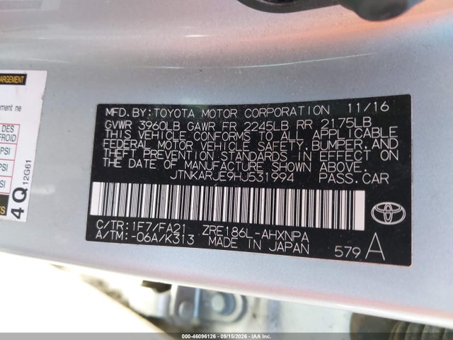 2017 Toyota COROLLA IM 照片 9