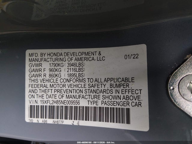 2022 HONDA CIVIC SPORT 9