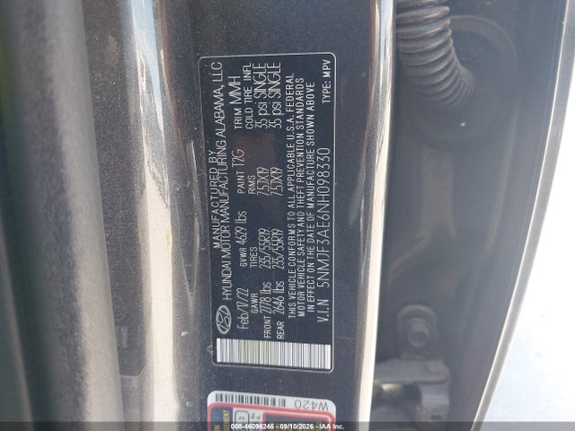 2022 HYUNDAI TUCSON SEL 9