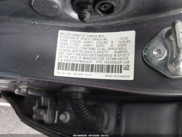 2021 HONDA CIVIC LX 9