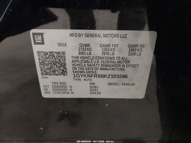 2019 CADILLAC XT5 PREMIUM LUXURY 9