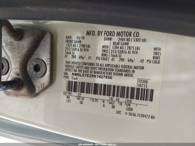 2019 FORD TRANSIT CONNECT XL 9