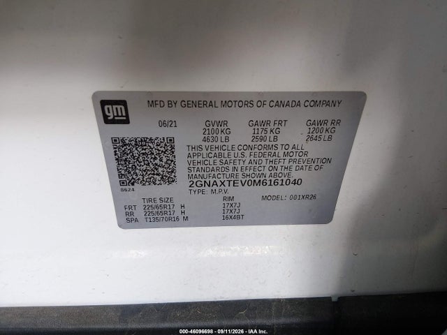 2021 CHEVROLET EQUINOX AWD 2FL 9