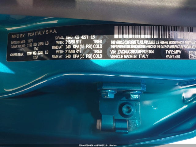 2021 JEEP RENEGADE LATITUDE FWD 9