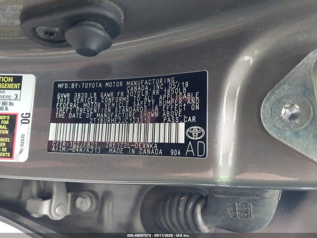 2018 TOYOTA COROLLA LE 9