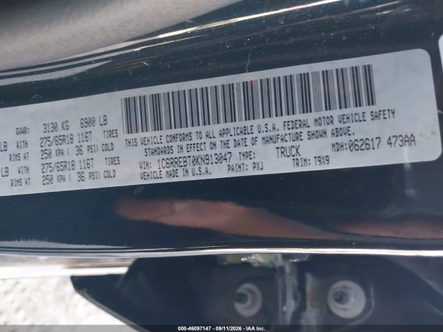 2019 RAM 1500 BIG HORN/LONE STAR 4X2 6'4 BOX 9