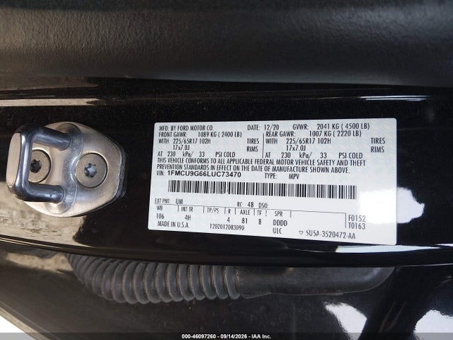 2020 FORD ESCAPE SE 9