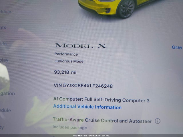 2020 TESLA MODEL X PERFORMANCE DUAL MOTOR ALL-WHEEL DRIVE 14