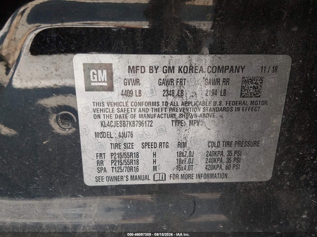 2019 BUICK ENCORE AWD PREFERRED 9