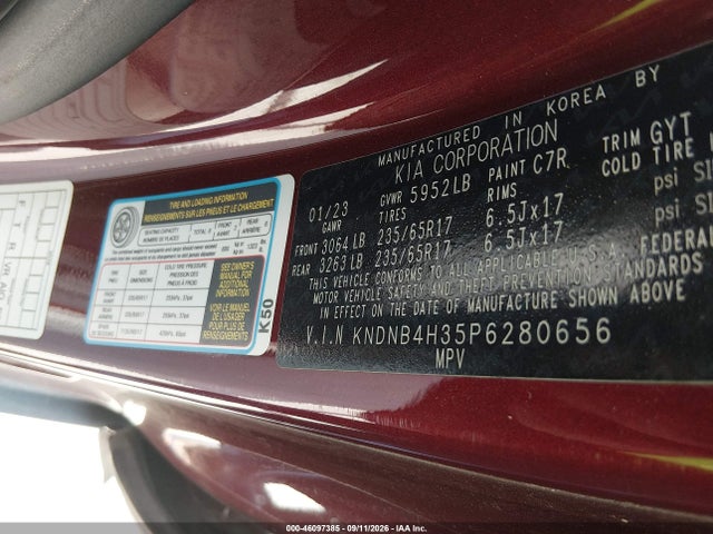 2023 KIA CARNIVAL MPV LX SEAT PACKAGE 9