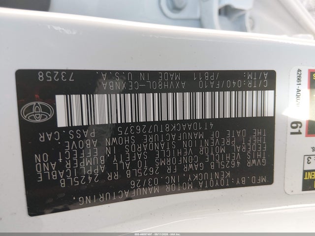 2026 TOYOTA CAMRY LE 9