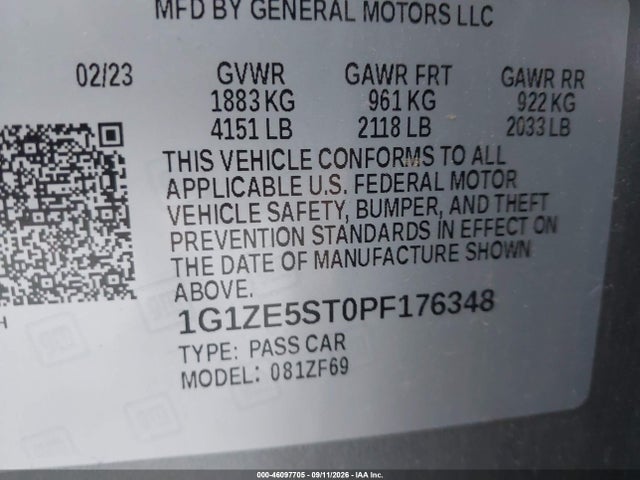 2023 CHEVROLET MALIBU FWD 2LT 9