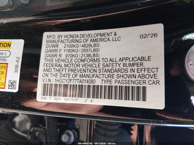 2026 HONDA ACCORD HYBRID SPORT-L 9