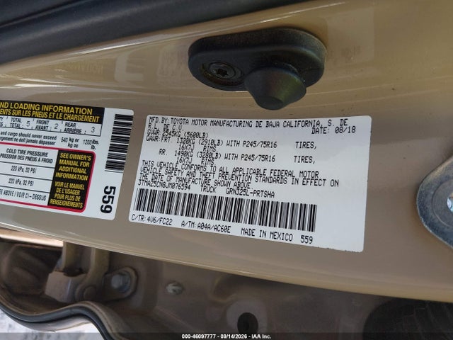 2018 TOYOTA TACOMA SR5 V6 9