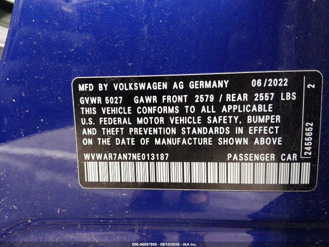 2022 VOLKSWAGEN ARTEON 2.0T SEL R-LINE 9