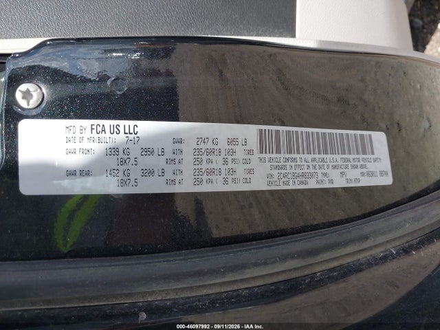 2017 CHRYSLER PACIFICA TOURING PLUS 9