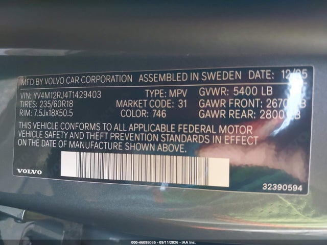 2026 VOLVO XC60 B5 CORE 9