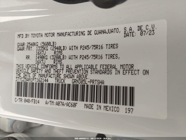 2023 TOYOTA TACOMA SR V6 9