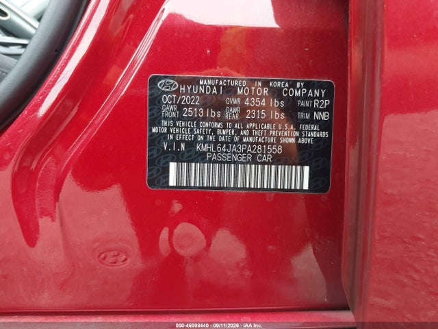 2023 HYUNDAI SONATA SEL 9
