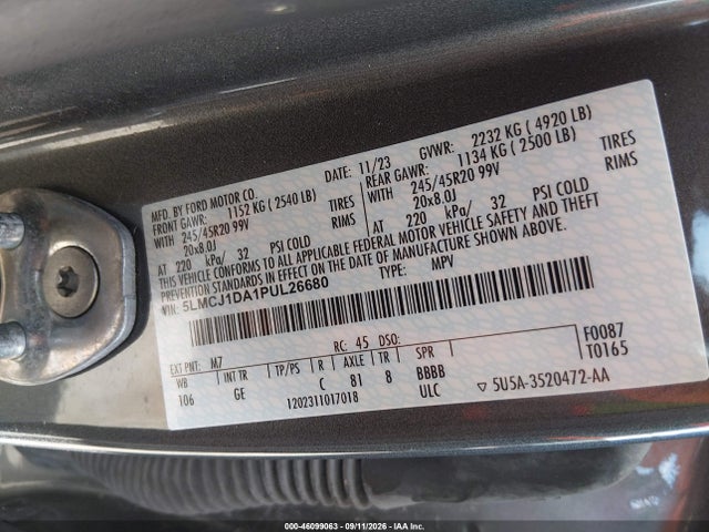 2023 LINCOLN CORSAIR STANDARD 9