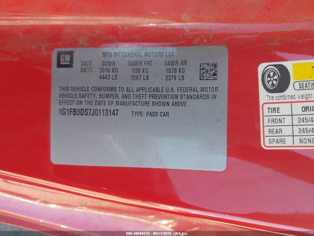 2018 CHEVROLET CAMARO 1LT 9