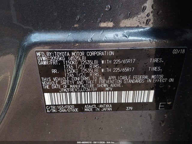 2018 TOYOTA RAV4 LE 9
