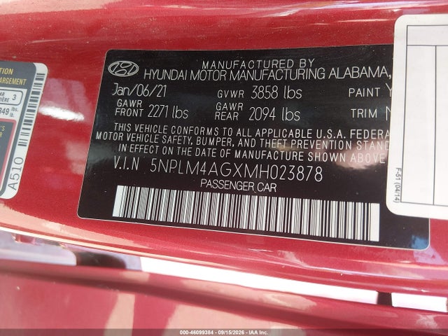 2021 HYUNDAI ELANTRA SEL 9