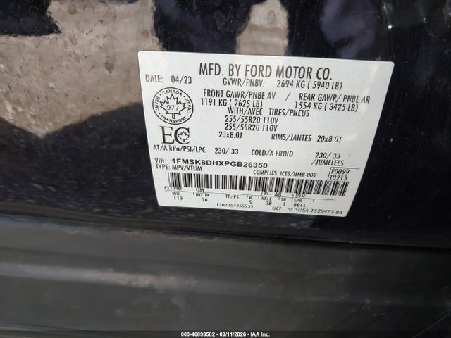 2023 FORD EXPLORER XLT 9