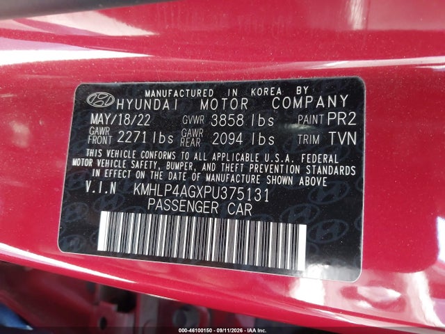 2023 HYUNDAI ELANTRA LIMITED 9