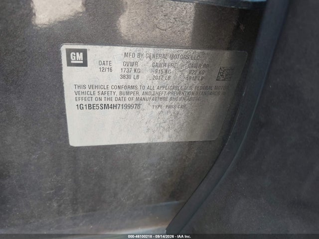 2017 CHEVROLET CRUZE LT AUTO 9