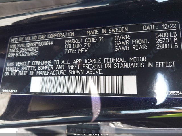 2023 VOLVO XC60 B5 ULTIMATE DARK THEME 9