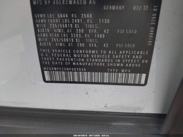 2022 VOLKSWAGEN ID.4 PRO 9