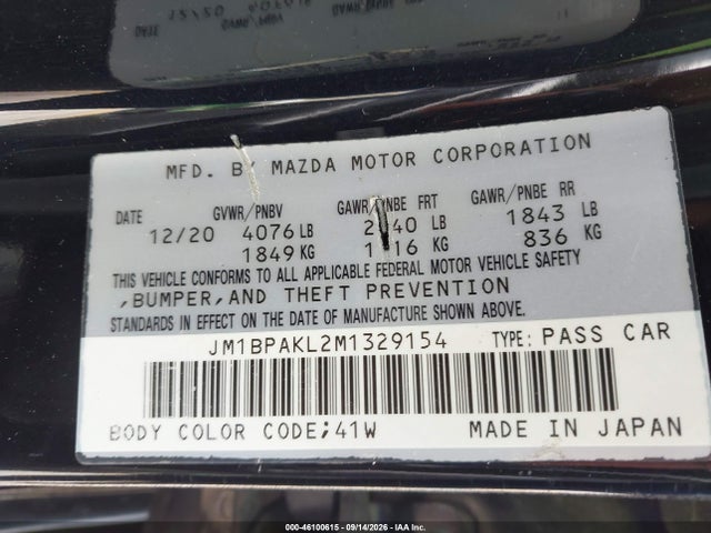 2021 MAZDA MAZDA3 SELECT 9