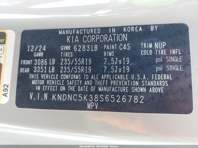 2025 KIA CARNIVAL MPV EX 9