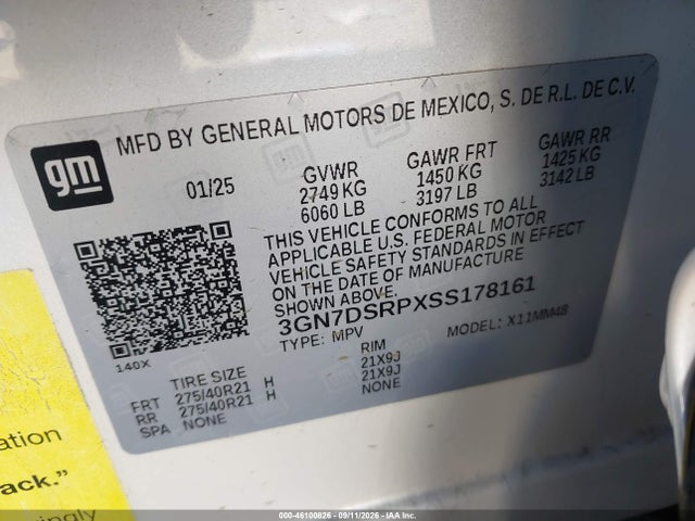 2025 CHEVROLET EQUINOX EV RS 9