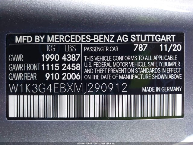 2021 MERCEDES-BENZ A 220 9