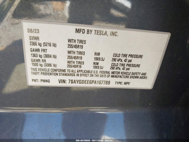 2023 TESLA MODEL Y AWD/LONG RANGE DUAL MOTOR ALL-WHEEL DRIVE 9