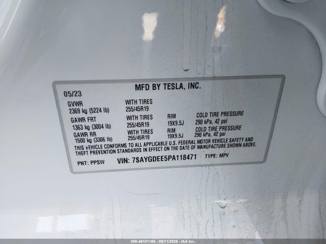 2023 TESLA MODEL Y AWD/LONG RANGE DUAL MOTOR ALL-WHEEL DRIVE 9