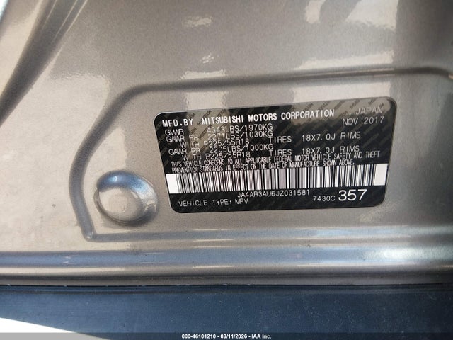 2018 MITSUBISHI OUTLANDER SPORT 2.0 LE 9