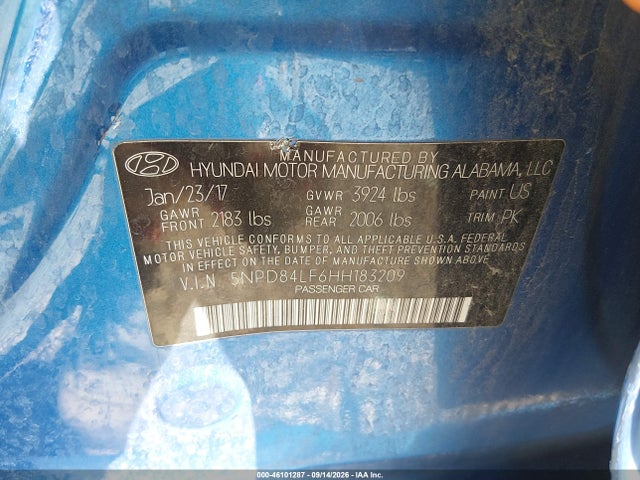 2017 HYUNDAI ELANTRA SE 9