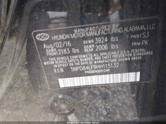 2017 HYUNDAI ELANTRA SE 9