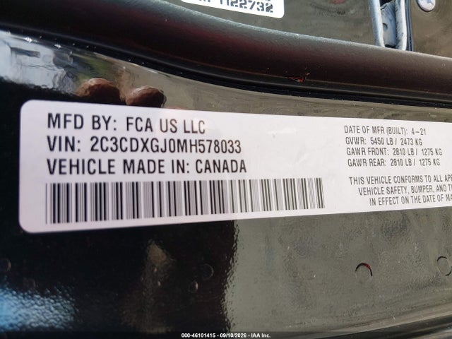 2021 DODGE CHARGER SCAT PACK RWD 9