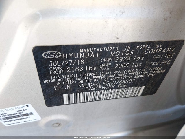 2019 HYUNDAI ELANTRA SEL 9