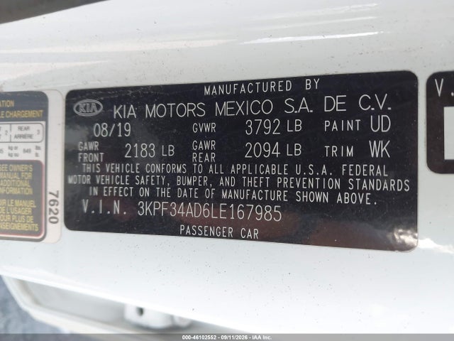 2020 KIA FORTE GT-LINE 9