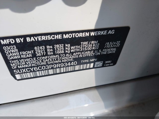 2023 BMW X6 XDRIVE40I 9