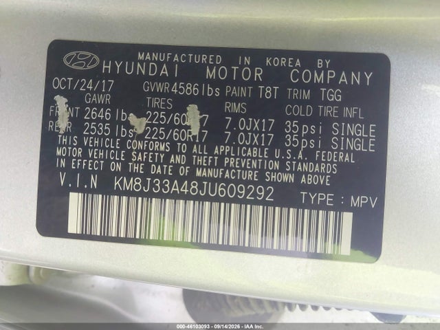 2018 HYUNDAI TUCSON SEL 9