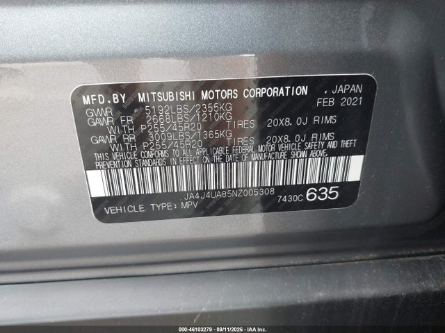 2022 MITSUBISHI OUTLANDER BLACK EDITION S-AWC/SE 2.5 S-AWC/SE LAUNCH EDITION S-AWC 9
