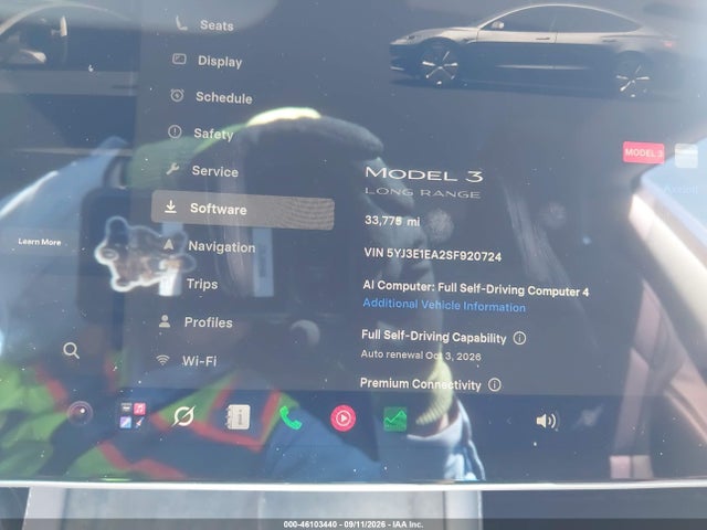 2025 TESLA MODEL 3 LONG RANGE REAR-WHEEL DRIVE/STANDARD REAR-WHEEL DRIVE 7